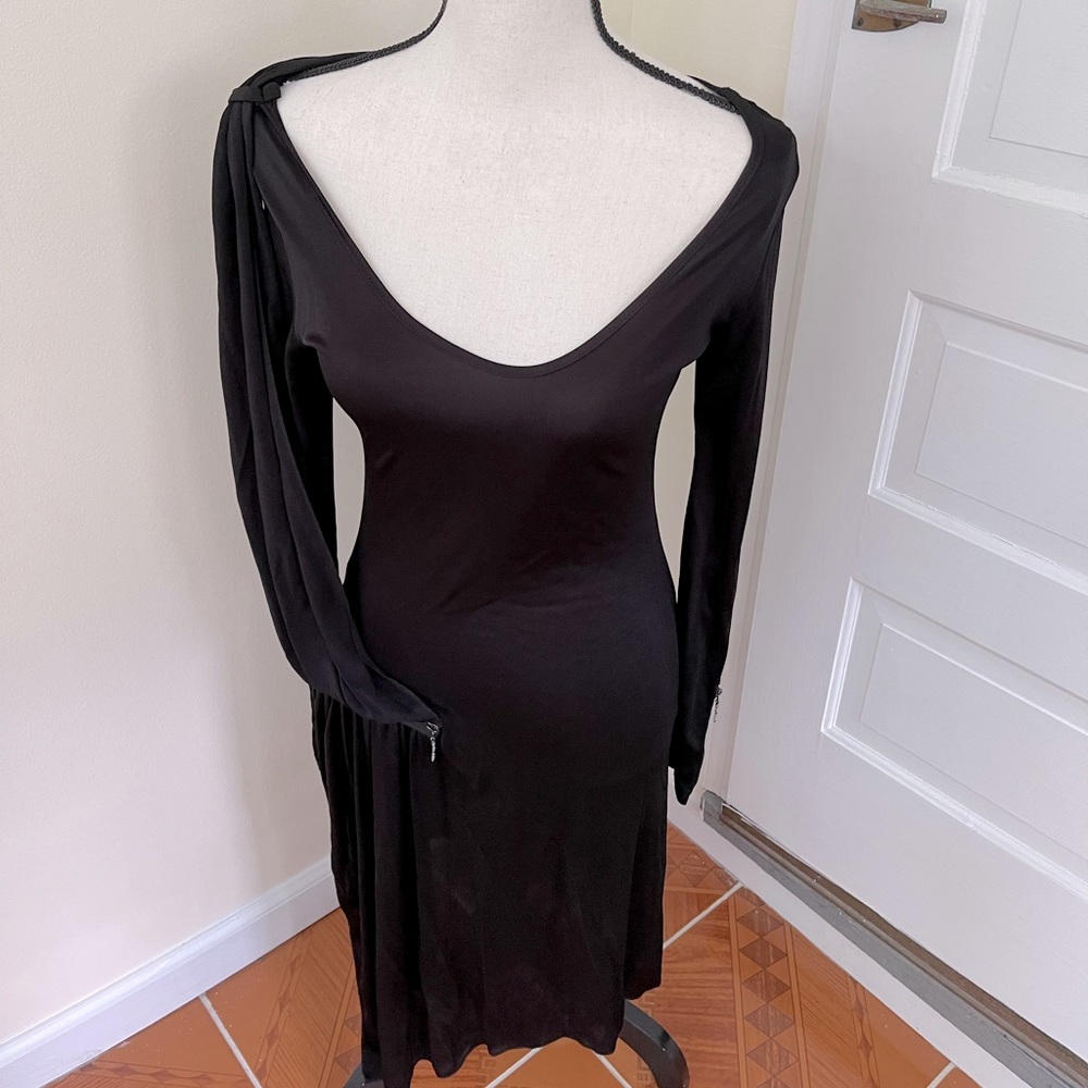 2026 black dress long sleeve size 1